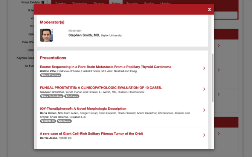 screenshot of X-CD Abstract Management Software